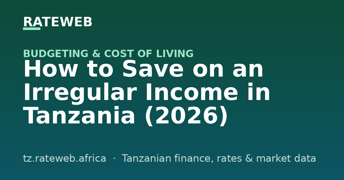 How to Save on an Irregular Income in Tanzania (2026)