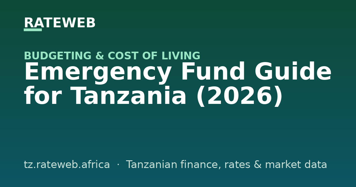 Emergency Fund Guide for Tanzania (2026)